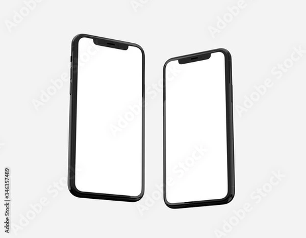 Obraz smartphone mockup. 3D rendering.