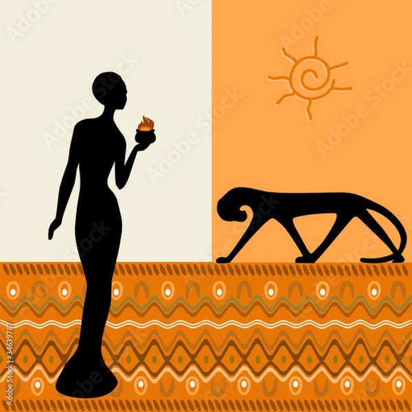 Obraz Afrikanische Komposition