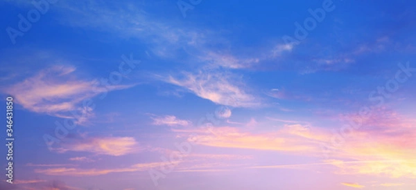 Fototapeta sunrise cloudy sky; Abstract Background of colorful sky concept