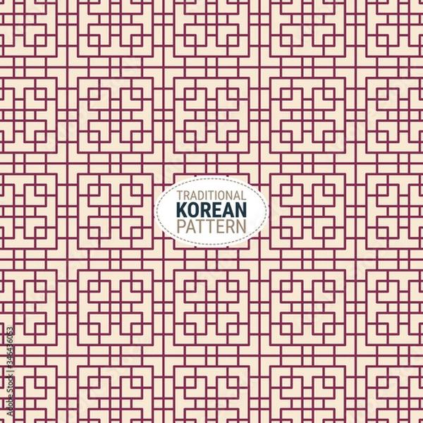 Obraz Traditional Korean pattern