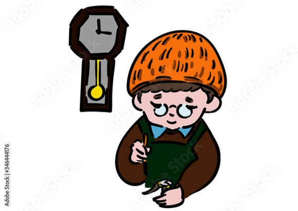 Obraz 時計店＿店主