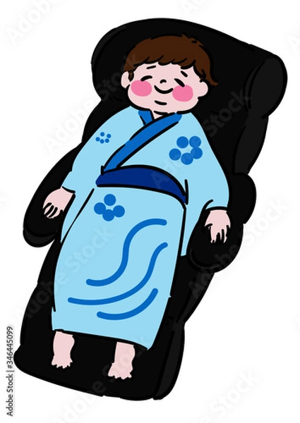 Obraz マッサージチェア＿浴衣