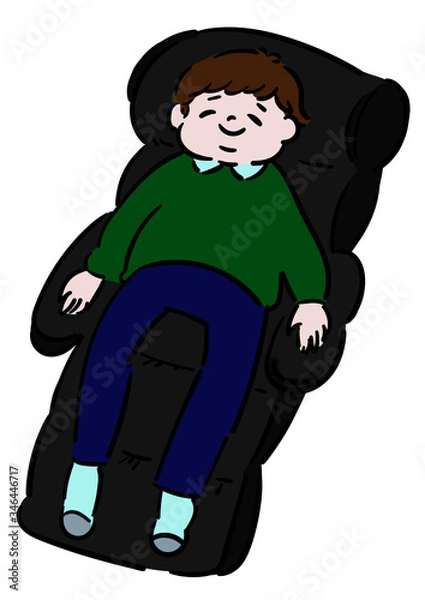 Obraz マッサージチェア＿男性