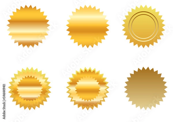 Obraz gold sticker set