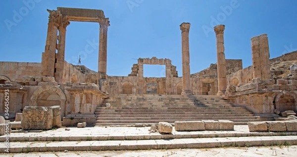 Obraz Ruins of Roman city of Jerash in Jordan