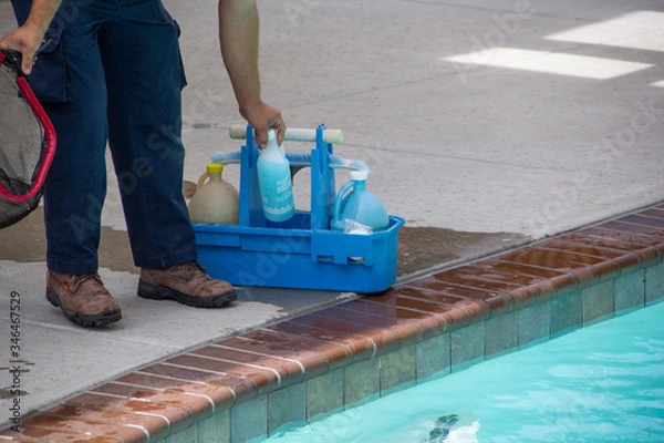 Obraz pool cleaning supplies