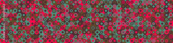 Fototapeta Colour Dots Universe art background design illustration