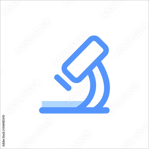 Fototapeta microscope icon on white background