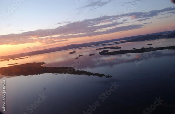 Fototapeta midsommer bei arjeplog