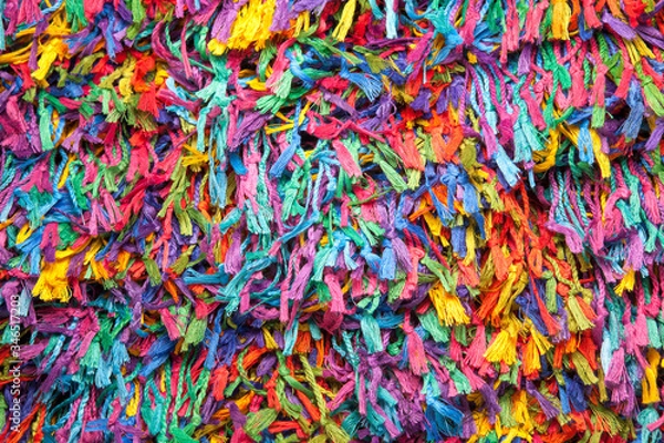 Obraz Multi-colored threads for needlework. color background