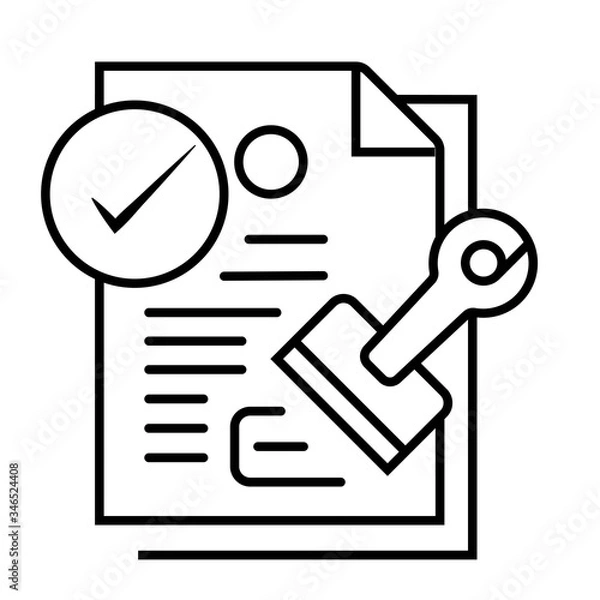 Obraz approval / consent / qualified icon