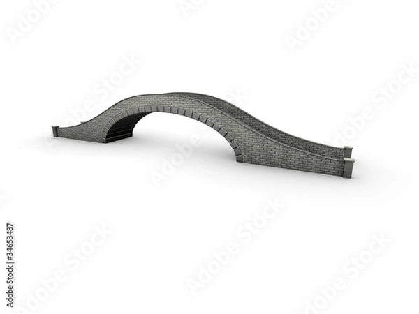 Obraz simple stone arch bridge