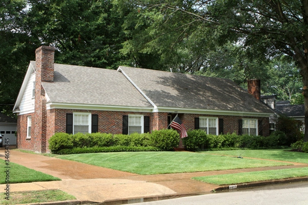 Fototapeta Middle Class American Home