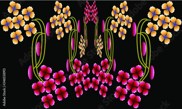 Obraz abstract floral background