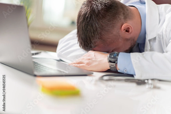 Obraz Stressed on work