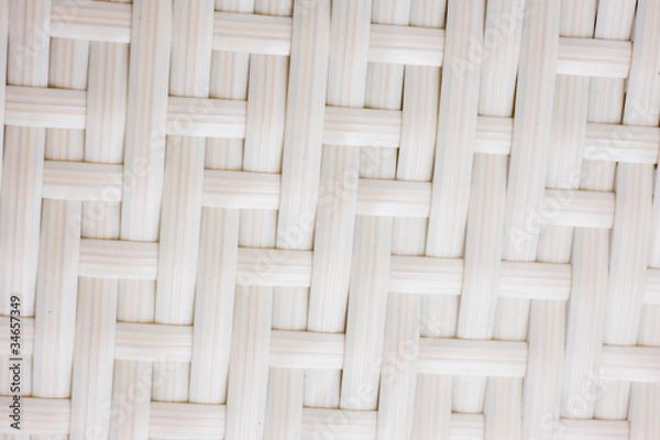 Fototapeta white basket weave