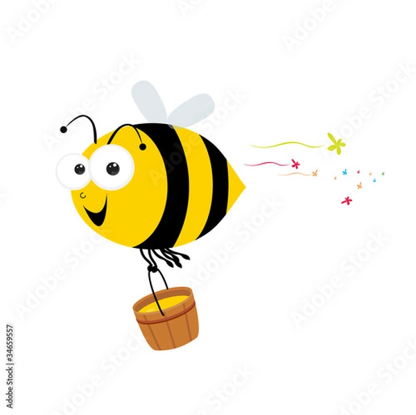 Fototapeta Bee Cute Character