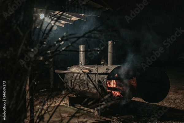 Fototapeta Grill at Camp