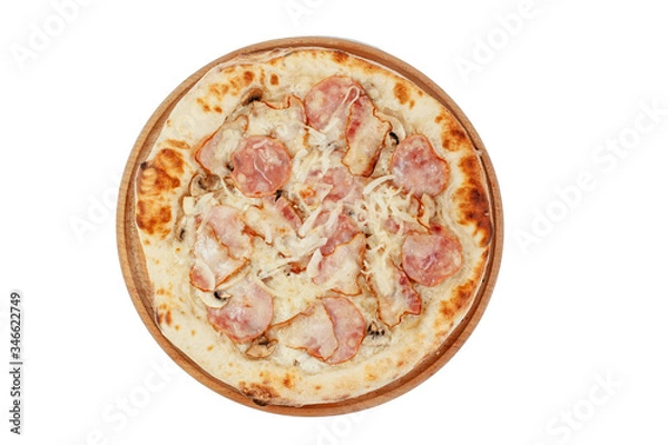 Obraz pizza on a white background