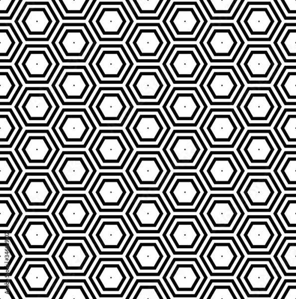 Fototapeta Seamless geometric hexagons honeycomb pattern.