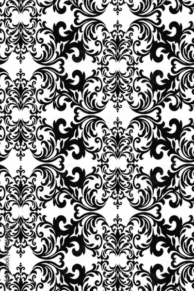 Fototapeta  Oriental vector damask patterns for greeting cards and wedding invitations.