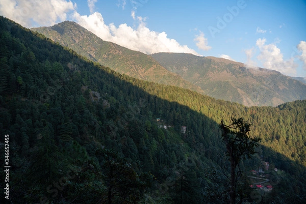 Obraz Triund Trek landscape view in India 