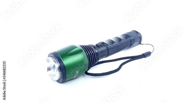 Fototapeta flashlight on isolated white background