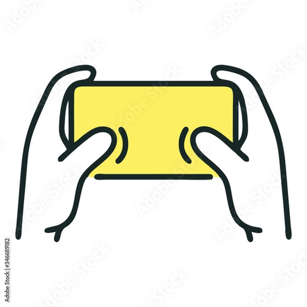 Fototapeta illustrations, touch screen, screen lock and games