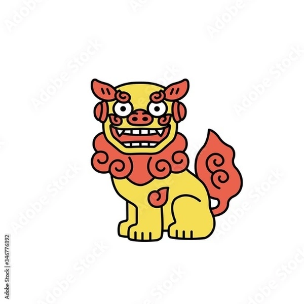 Obraz 沖縄のシーサー
