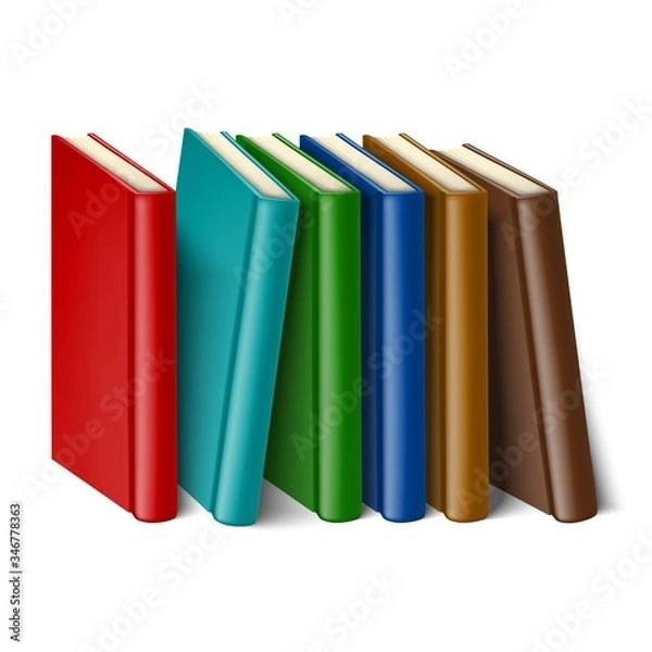 Fototapeta vector books. Isolated on white background. 