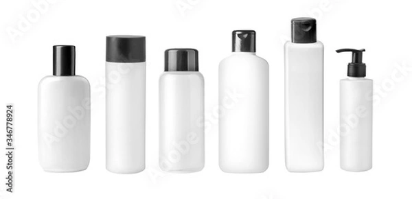 Fototapeta  Plastic Shampoo Bottles