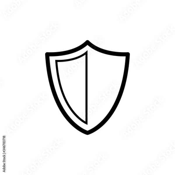Obraz shield line icon