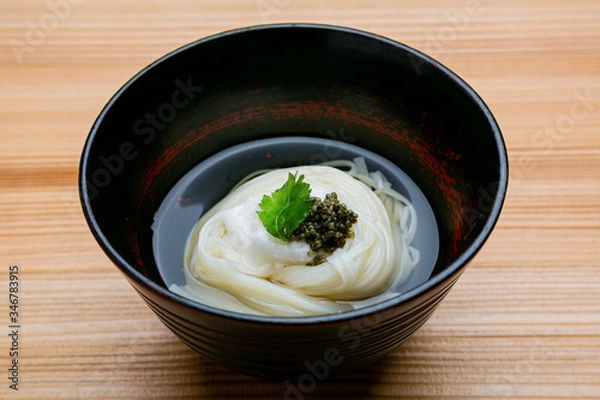 Obraz 稲庭うどんの一品料理