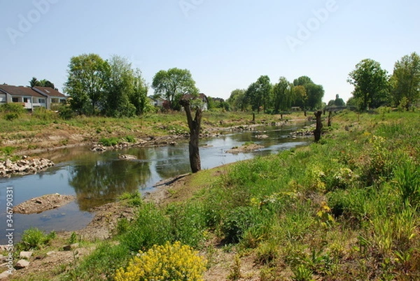 Obraz Renaturierte Nidda Karben 2020