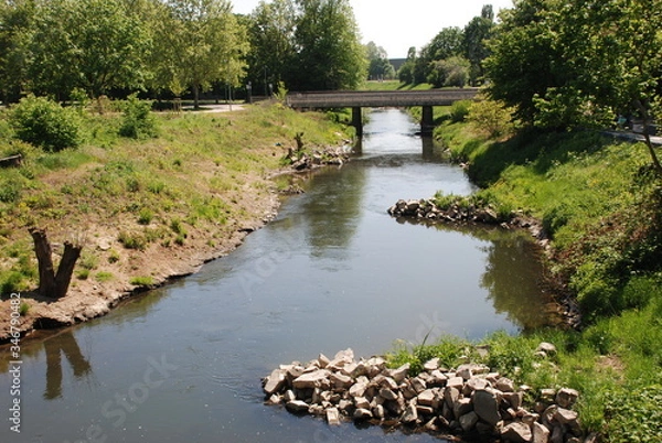 Obraz Renaturierte Nidda Karben 2020