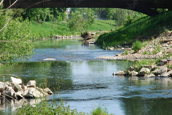 Obraz Renaturierte Nidda Karben 2020