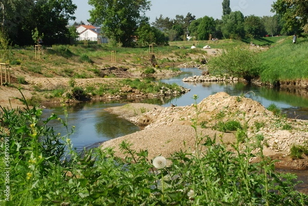 Obraz Renaturierte Nidda Karben 2020