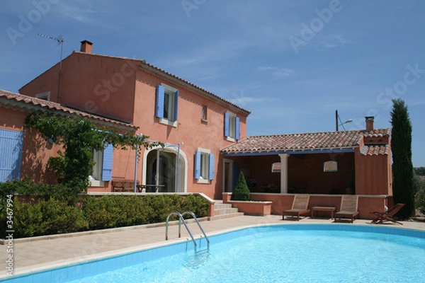 Obraz maison et piscine