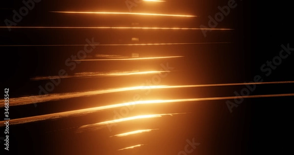 Obraz Render with bright orange through the cracks