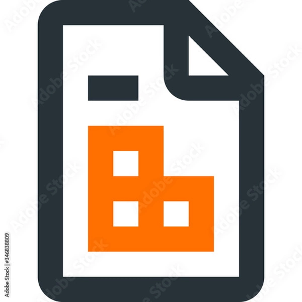 Fototapeta Spreadsheet data file. Grey and orange colors.