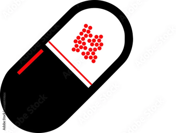 Obraz Vector pills icons 