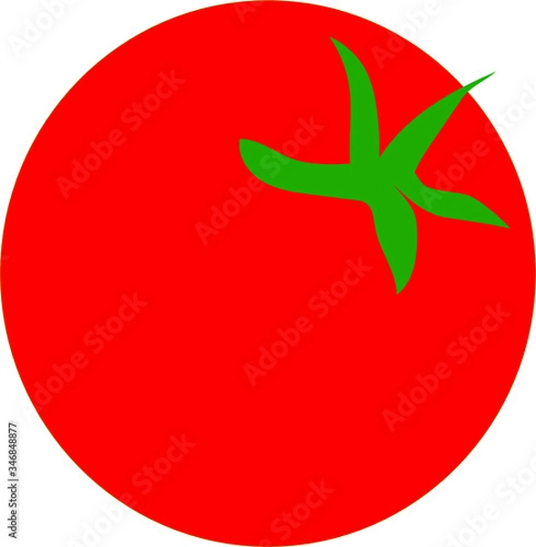Fototapeta red ripe tomato close-up