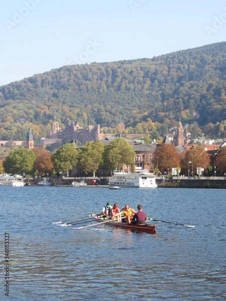 Obraz Rowing in Heidelberg, Germany