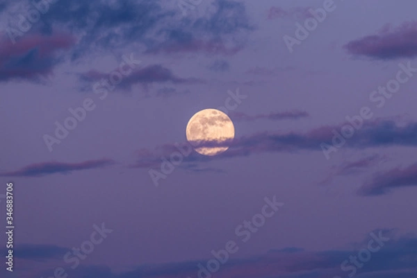 Obraz moon and clouds