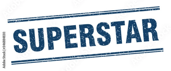 Fototapeta superstar stamp. superstar label. square grunge sign