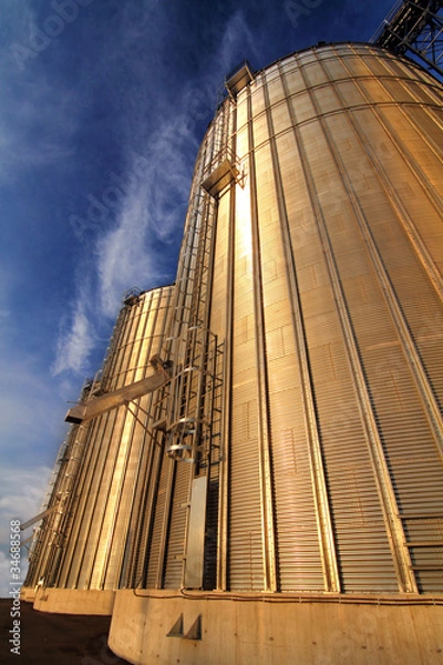 Obraz Silo at sunset