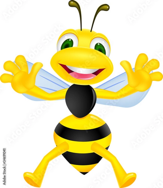 Fototapeta happy bee