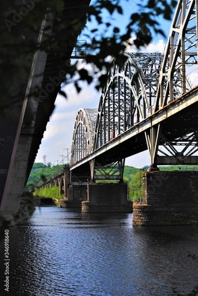 Obraz the bridge over the river