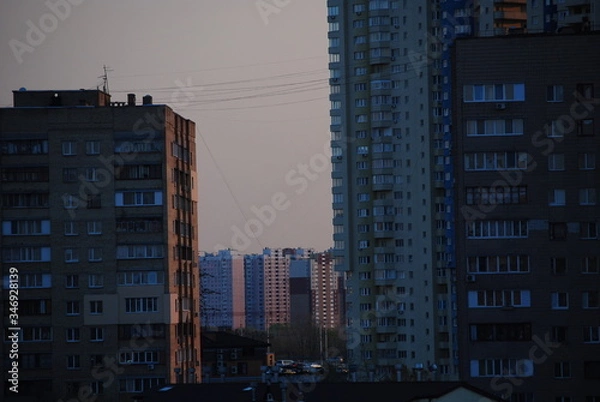 Obraz skyscrapers at night