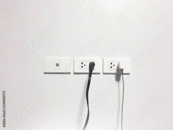 Fototapeta plug in the socket
